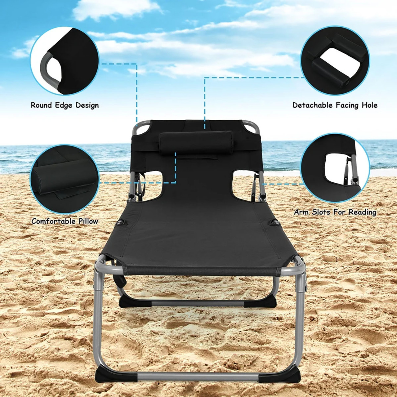 Outdoor Beach Lounge Chair product image Outdoor Beach Lounge Chair product image