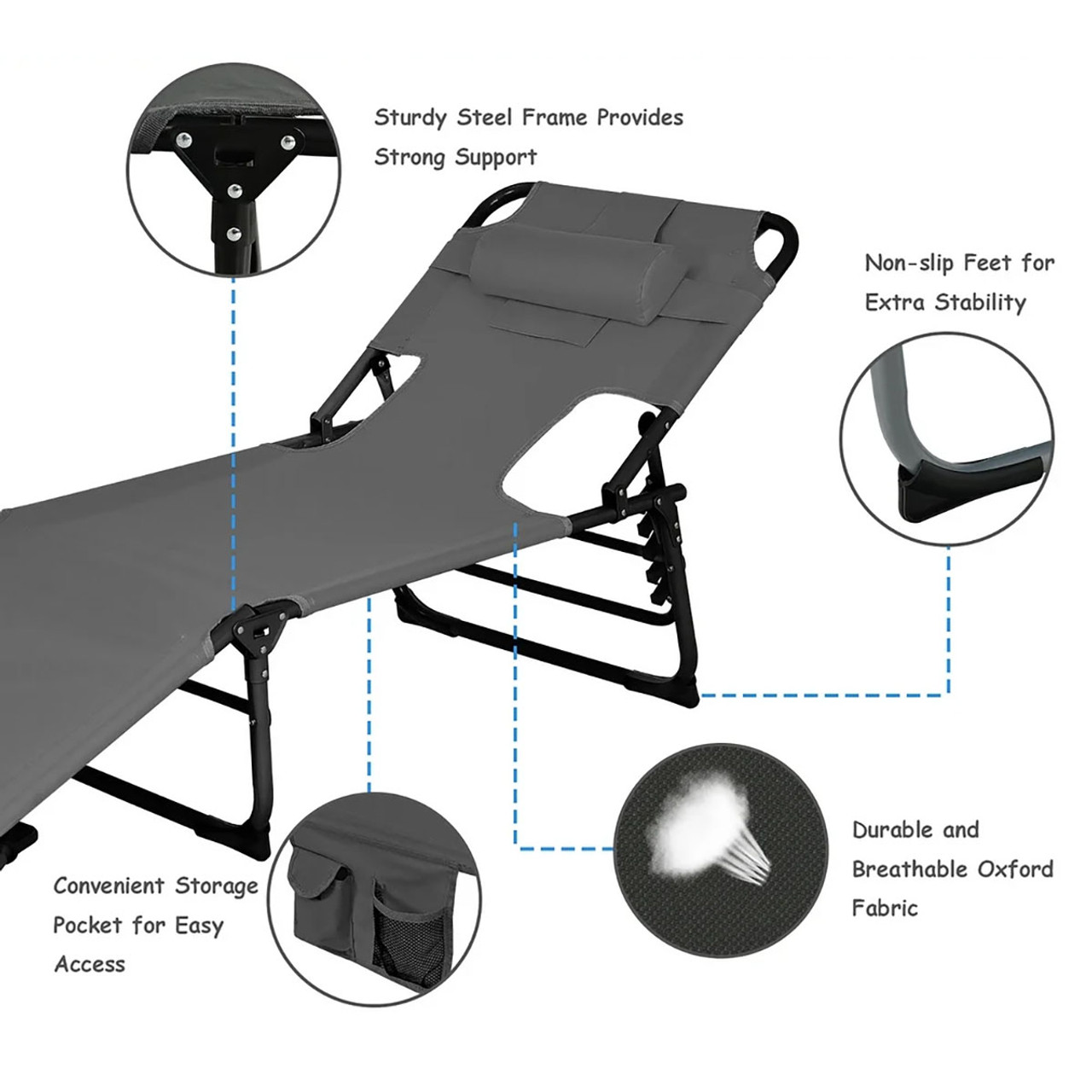 Outdoor Beach Lounge Chair product image Outdoor Beach Lounge Chair product image
