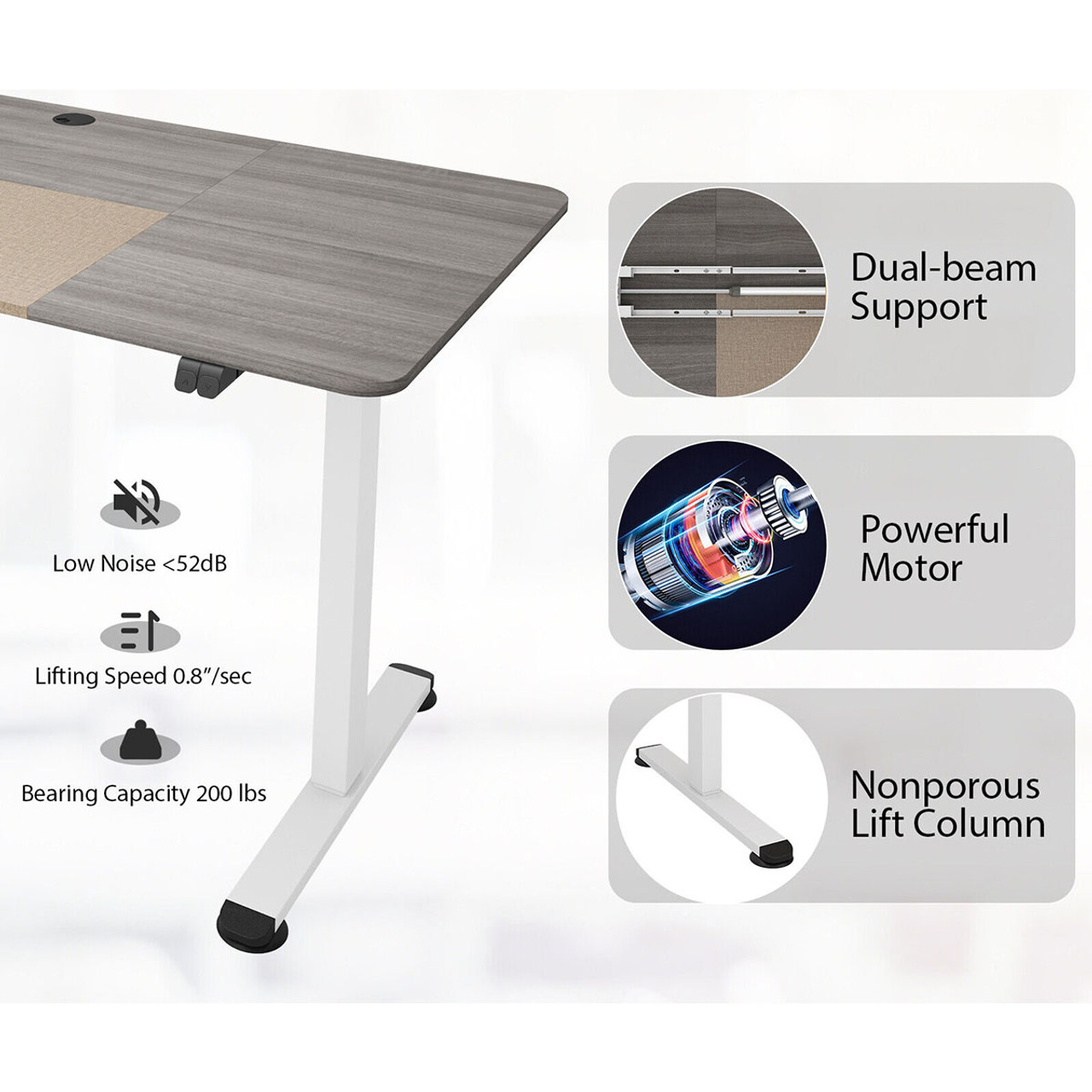 Electric Height-Adjustable Standing Desk product image