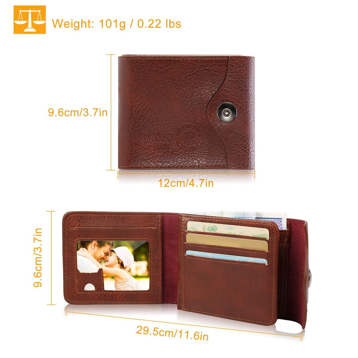 Men's RFID Blocking Bifold Wallet product image