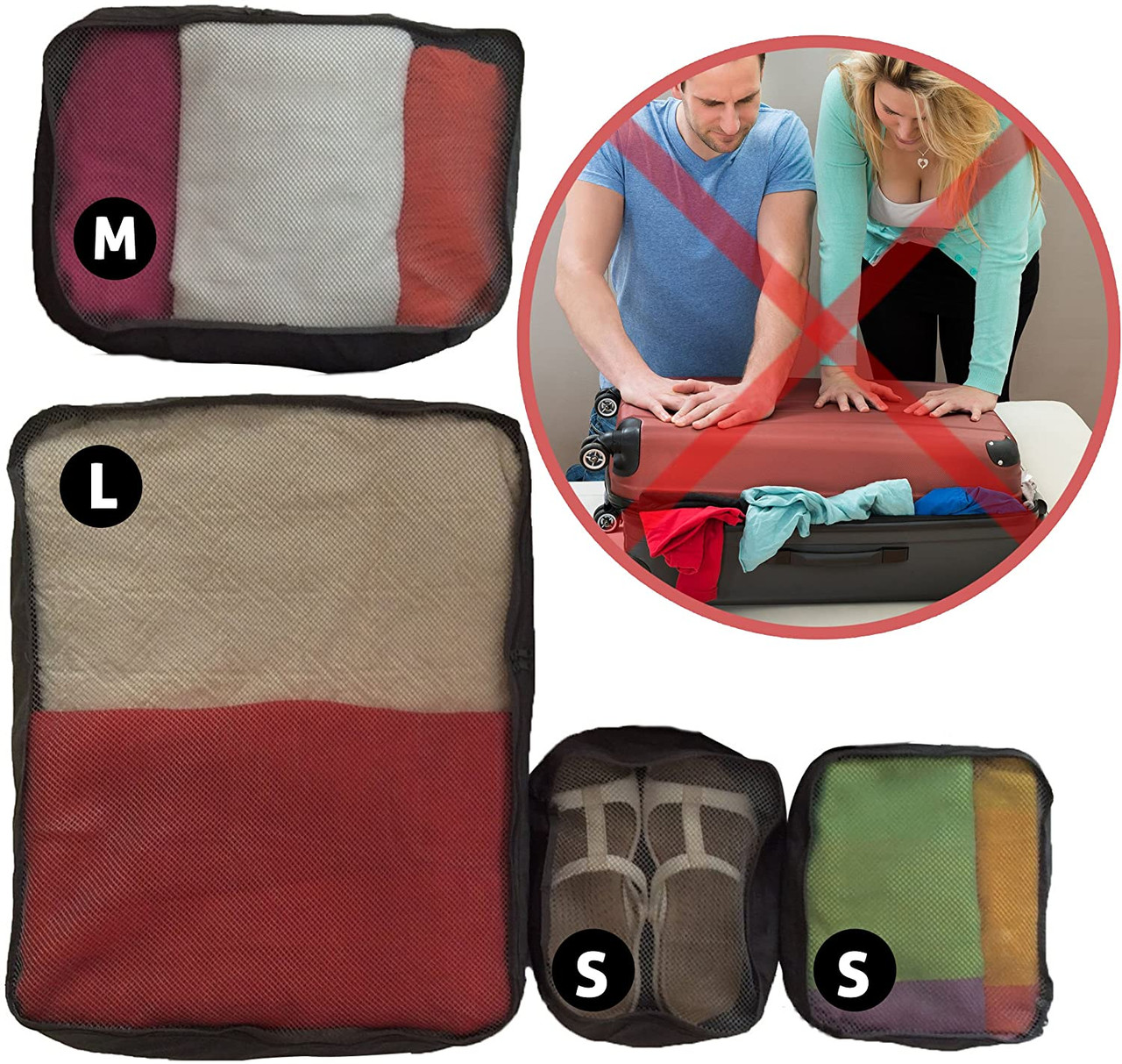 DenadaLite™ Packing Cubes Set (2-Pack) product image