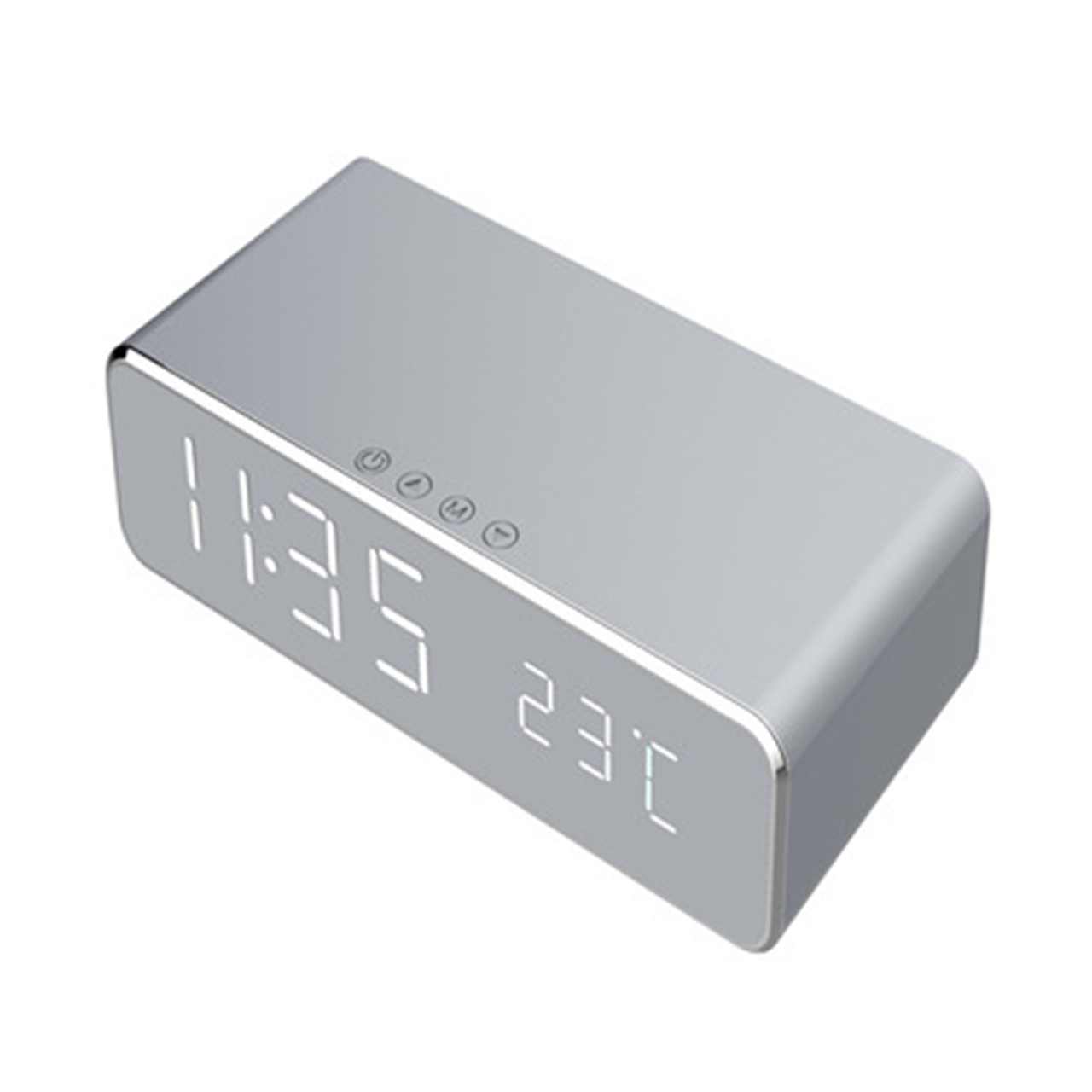 LED Alarm Clock with Wireless Charger and USB Port product image