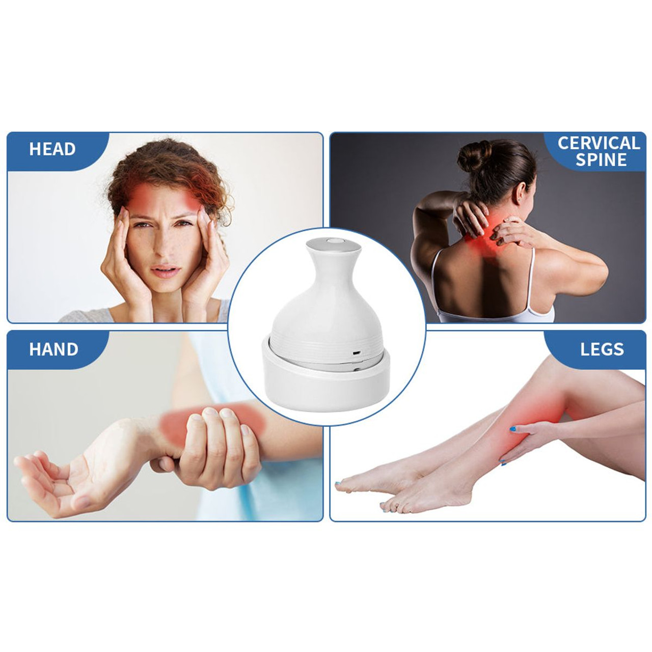 Rechargeable Waterproof Scalp & Body Massager product image