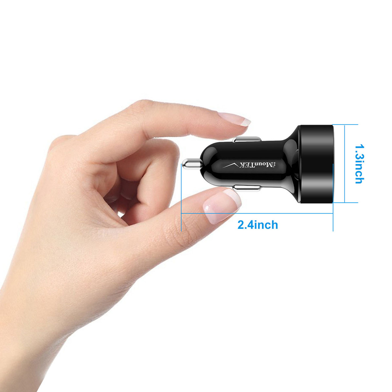 iMounTEK® Dual USB Car Charger Adapter product image