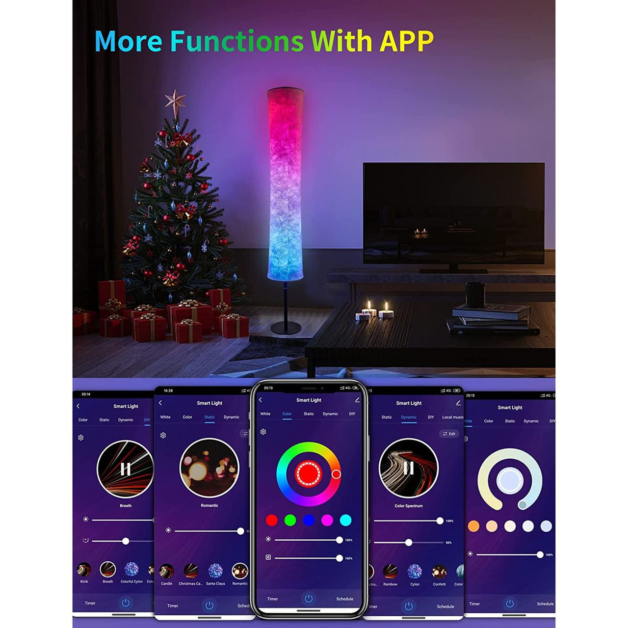 RGB Color-Changing LED Smart Lamp with Alexa Control (1- or 2-Pack) product image