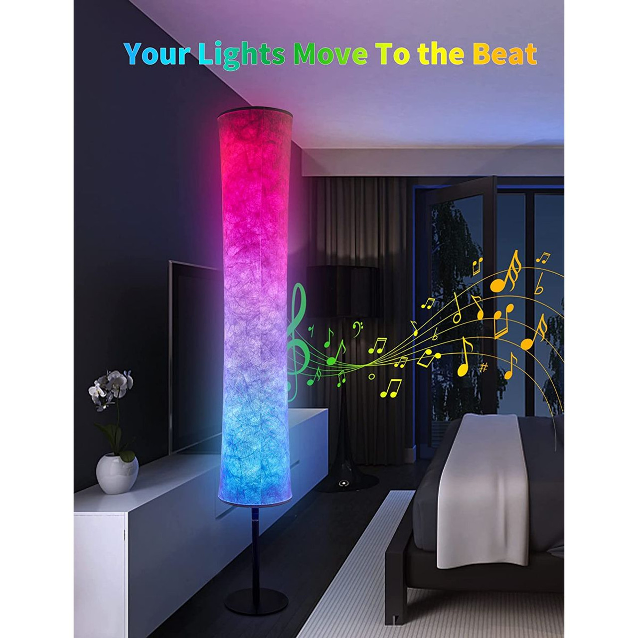 RGB Color-Changing LED Smart Lamp with Alexa Control (1- or 2-Pack) product image