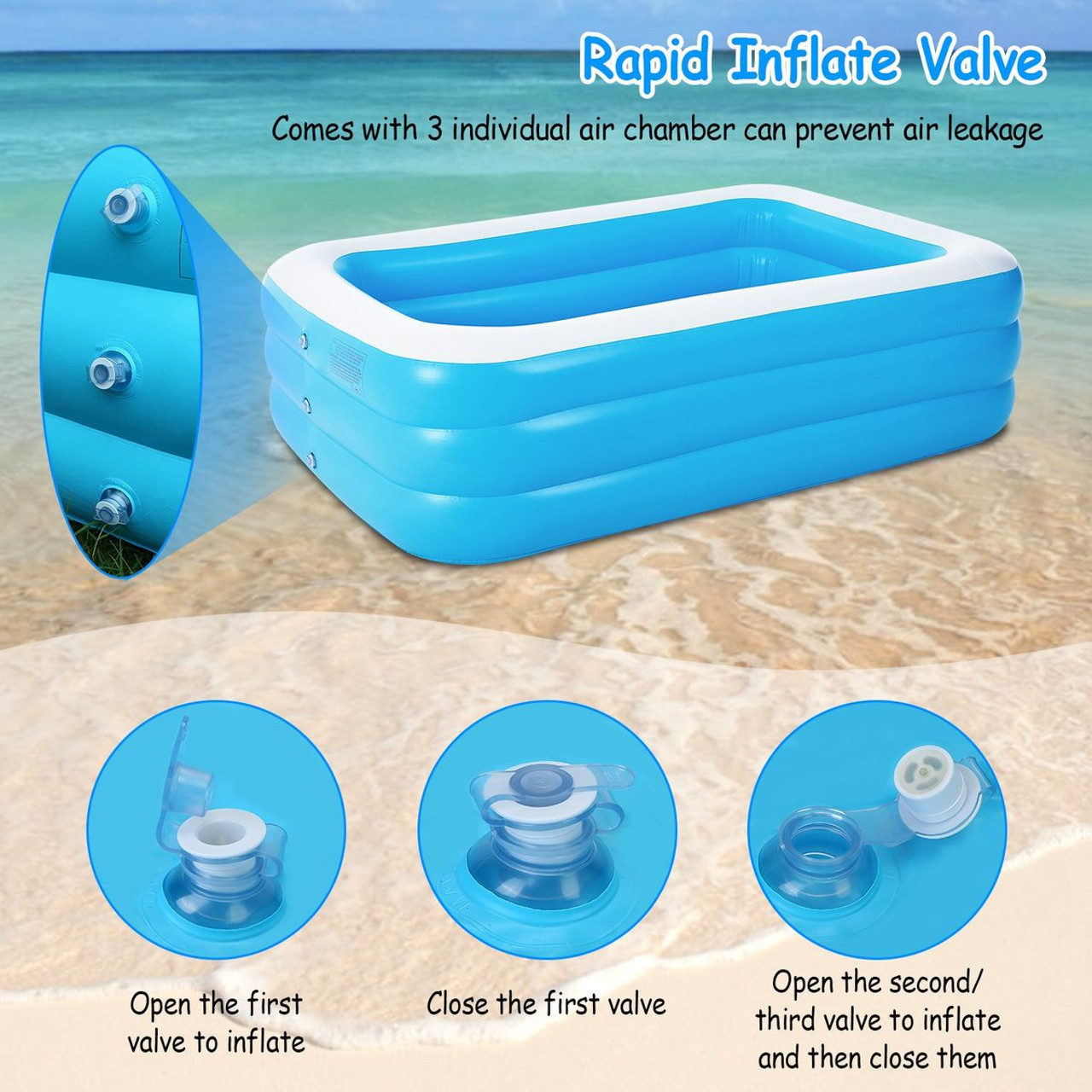 CoolWorld™ Inflatable Swimming Pool Play Center product image