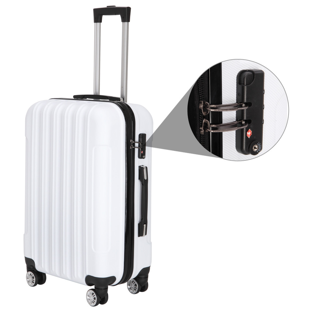 3-Piece Travel Luggage Suitcase Set with Metal Frame & TSA Lock product image