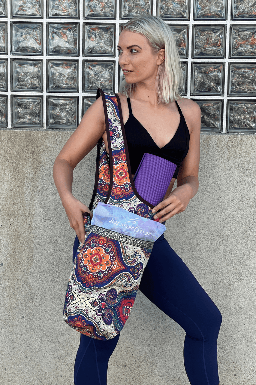 Yoga Mat Carrying Tote Bag with Large Pockets product image