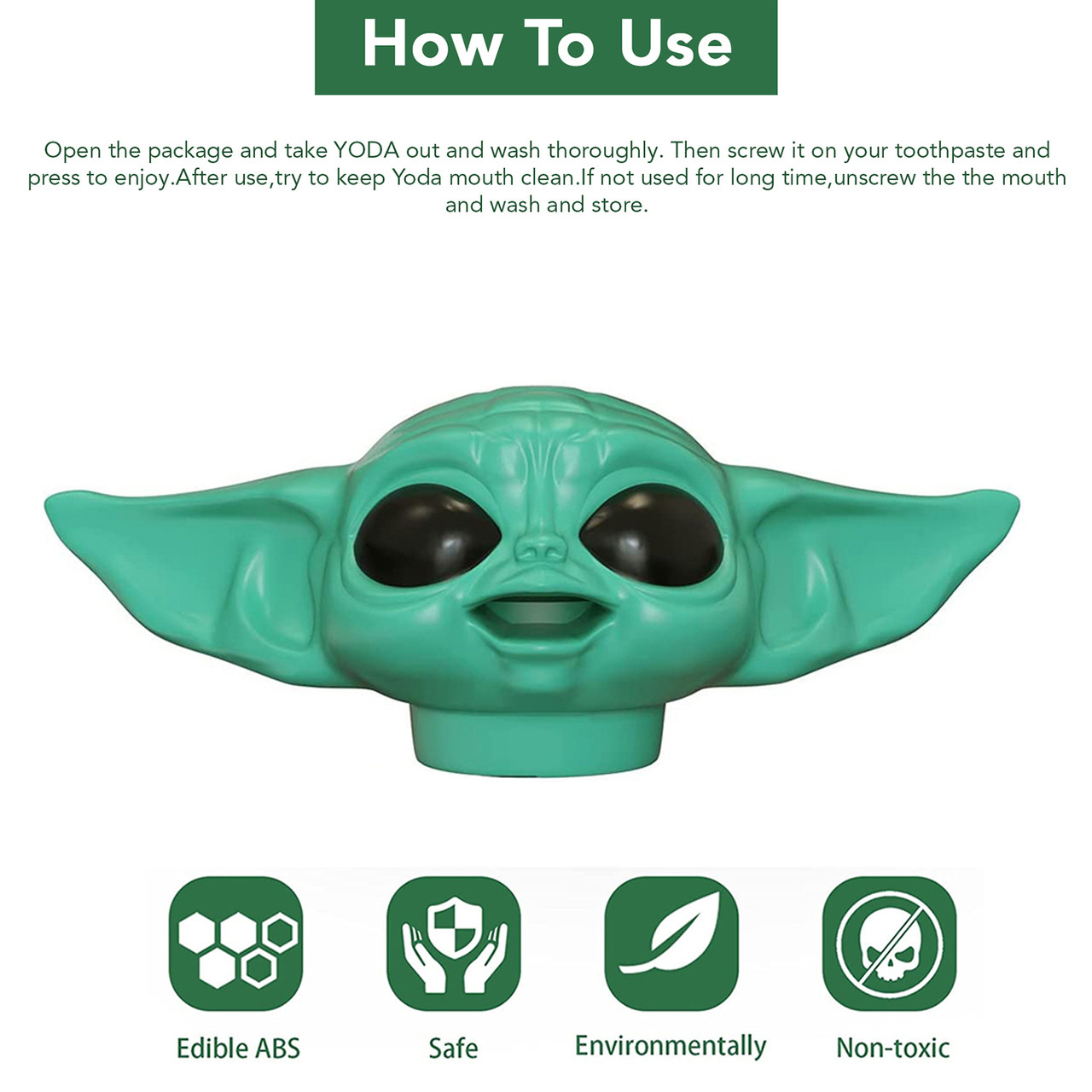 Baby Yoda Grogu Topper Toothpaste Dispenser product image