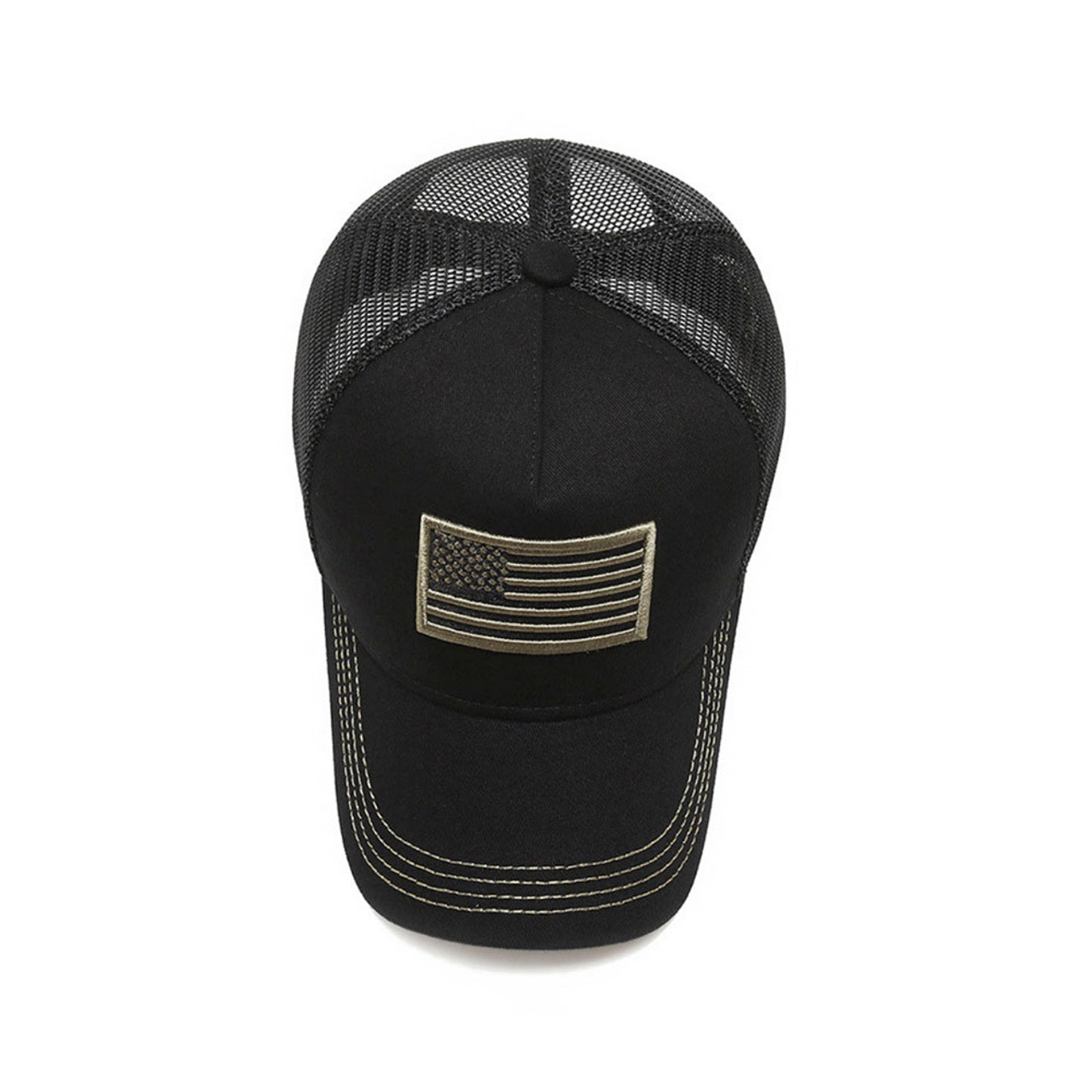 American Flag Trucker Hat with Adjustable Strap product image