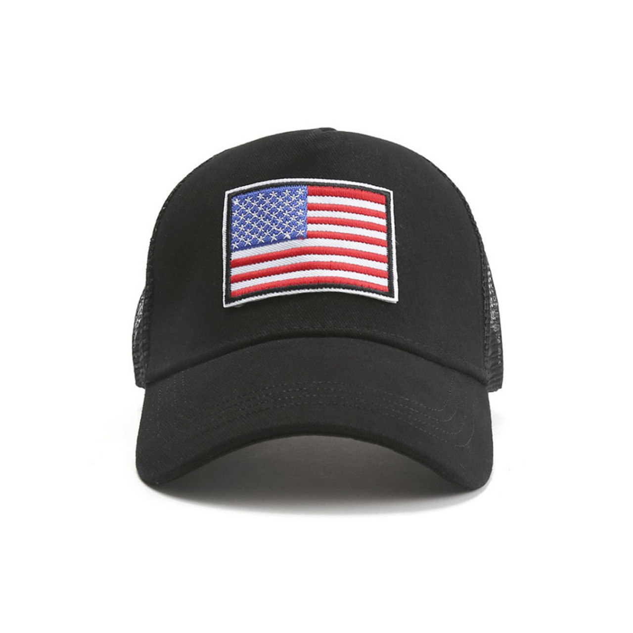 American Flag Trucker Hat with Adjustable Strap product image