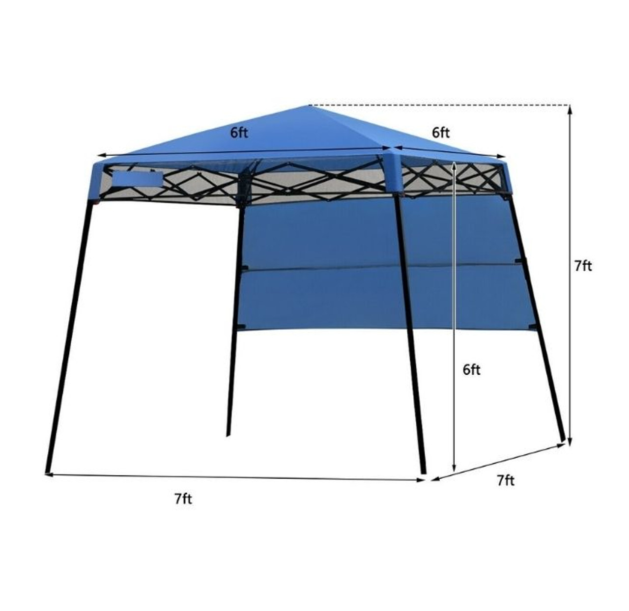 Slant Leg 7' x 7' Pop-up Canopy with Carrying Bag product image