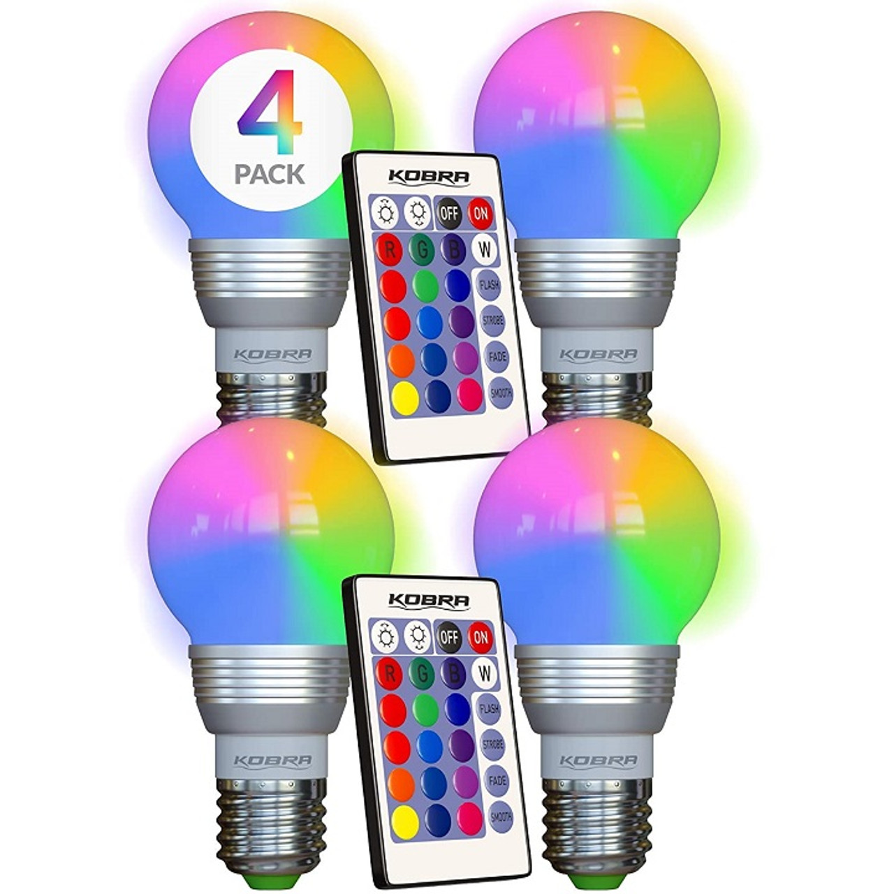 Kobra™ LED Color-Changing Light Bulb with Remote (2- to 4-Pack) product image