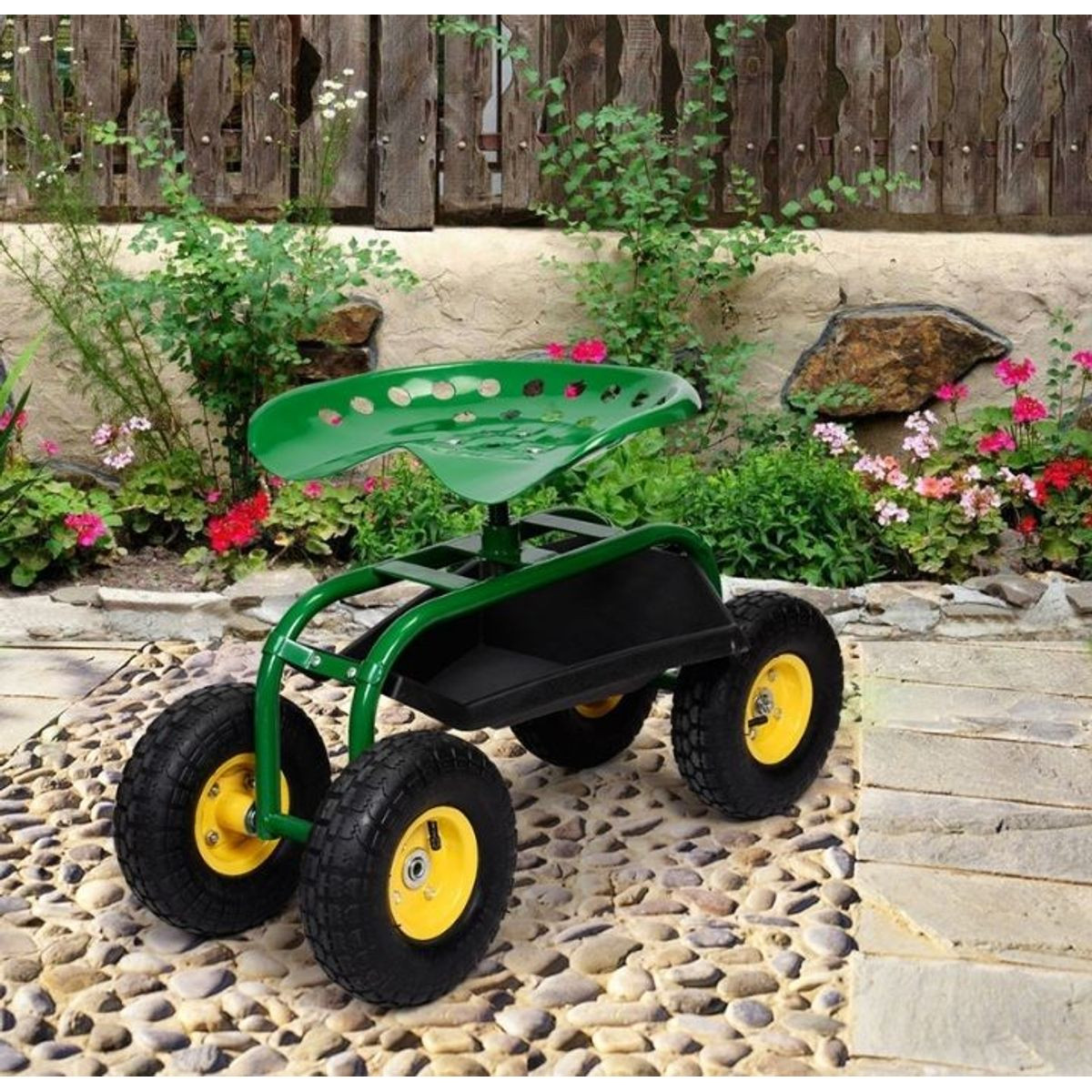 Rolling Garden Work Seat with Underseat Tray product image