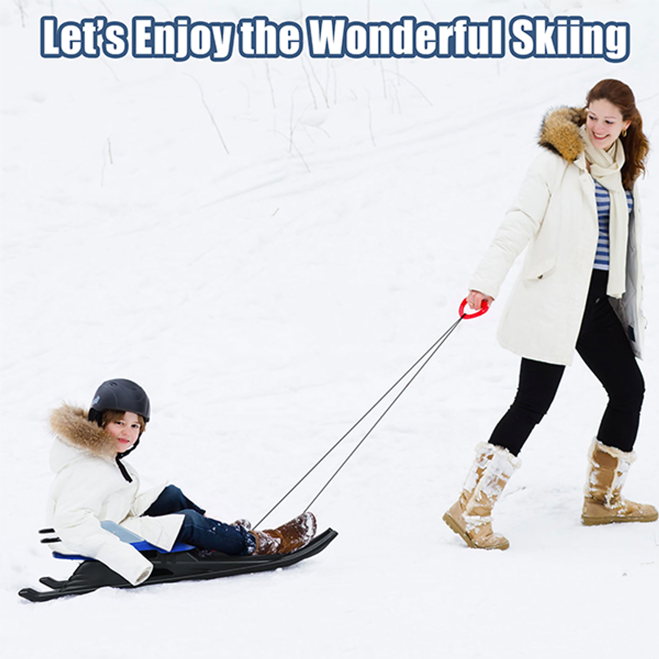 Kids' Frost-Resistant Folding Metal Snow Sled product image