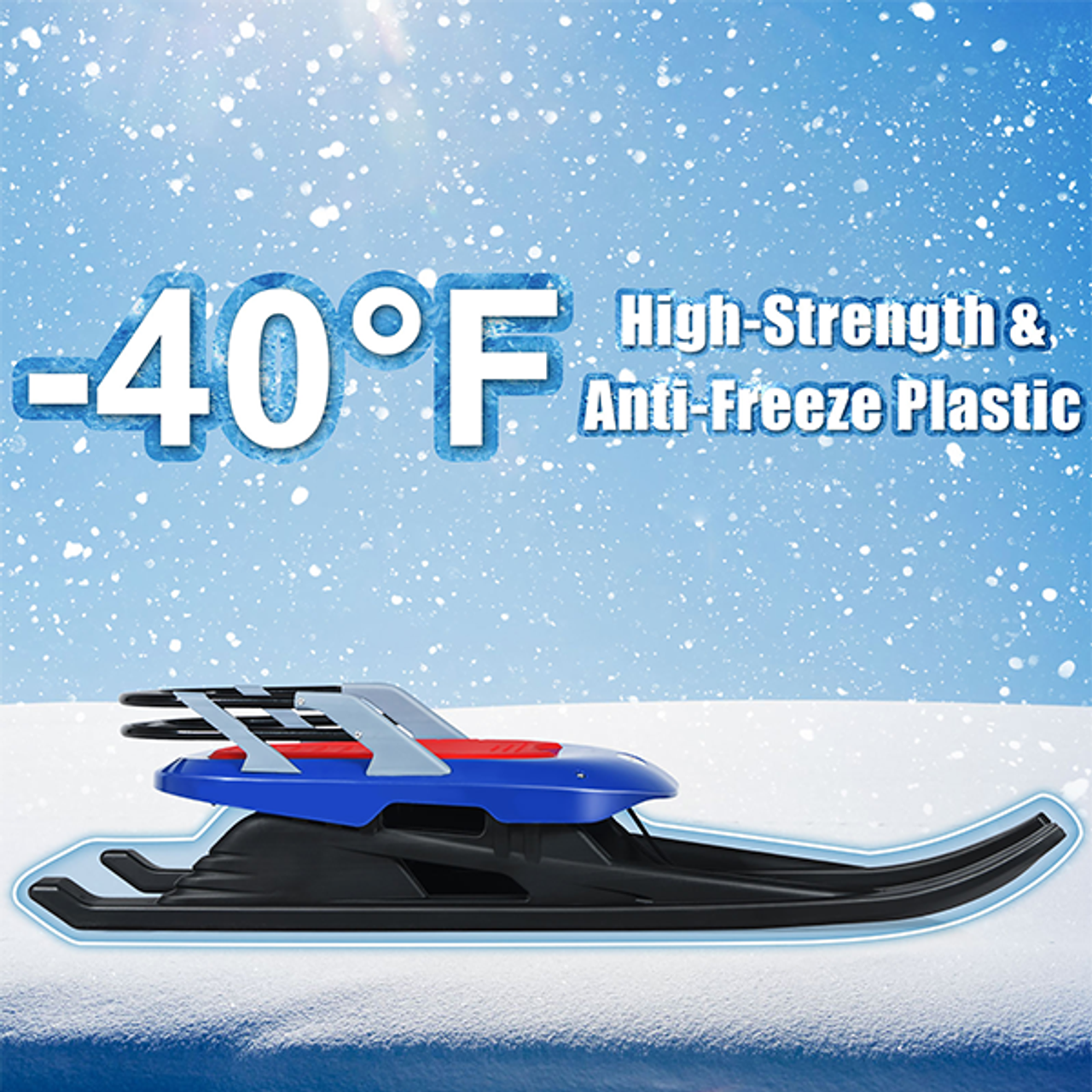 Kids' Frost-Resistant Folding Metal Snow Sled product image