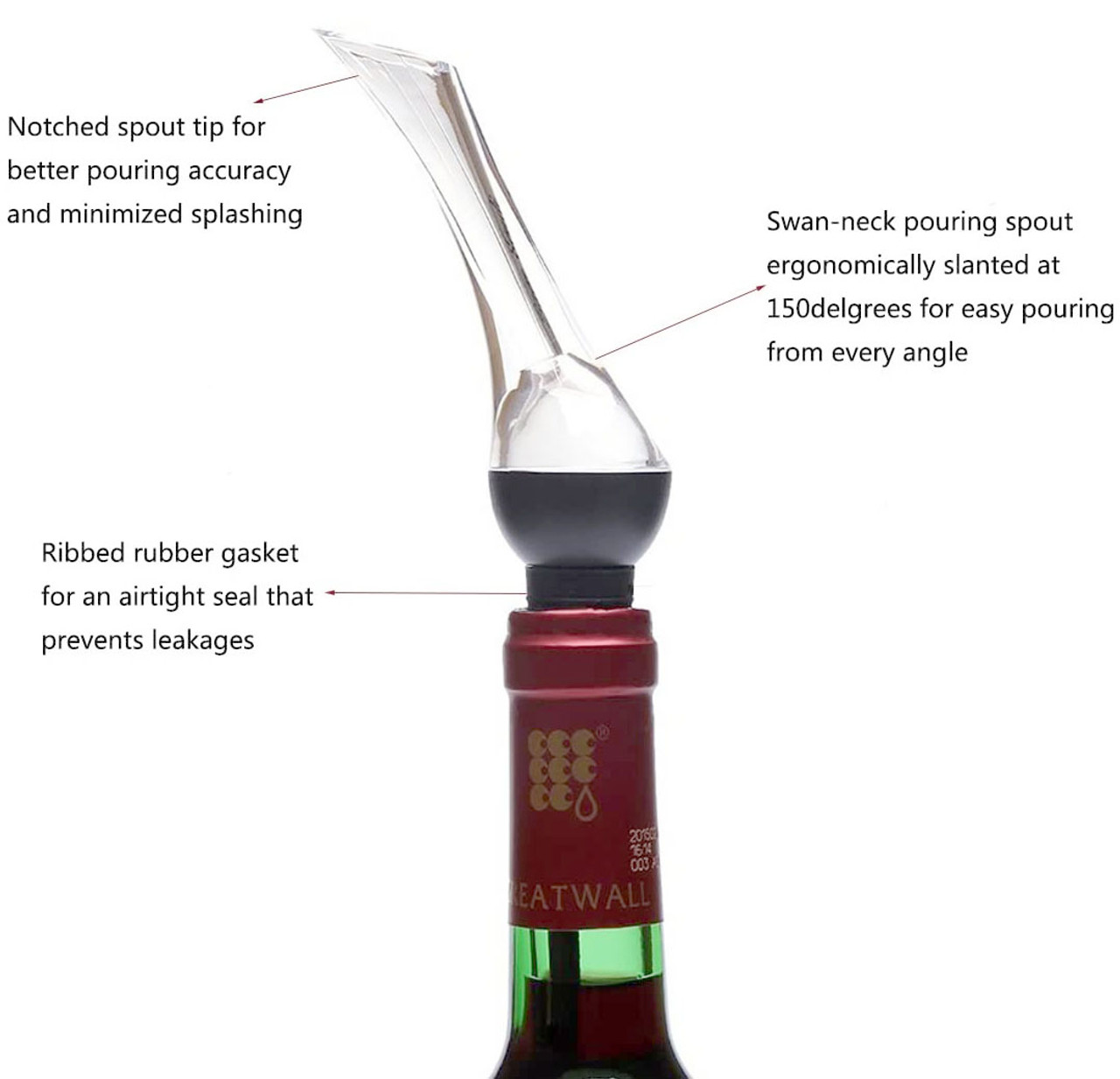 WoodPecker Wine Aerator and Pourer product image