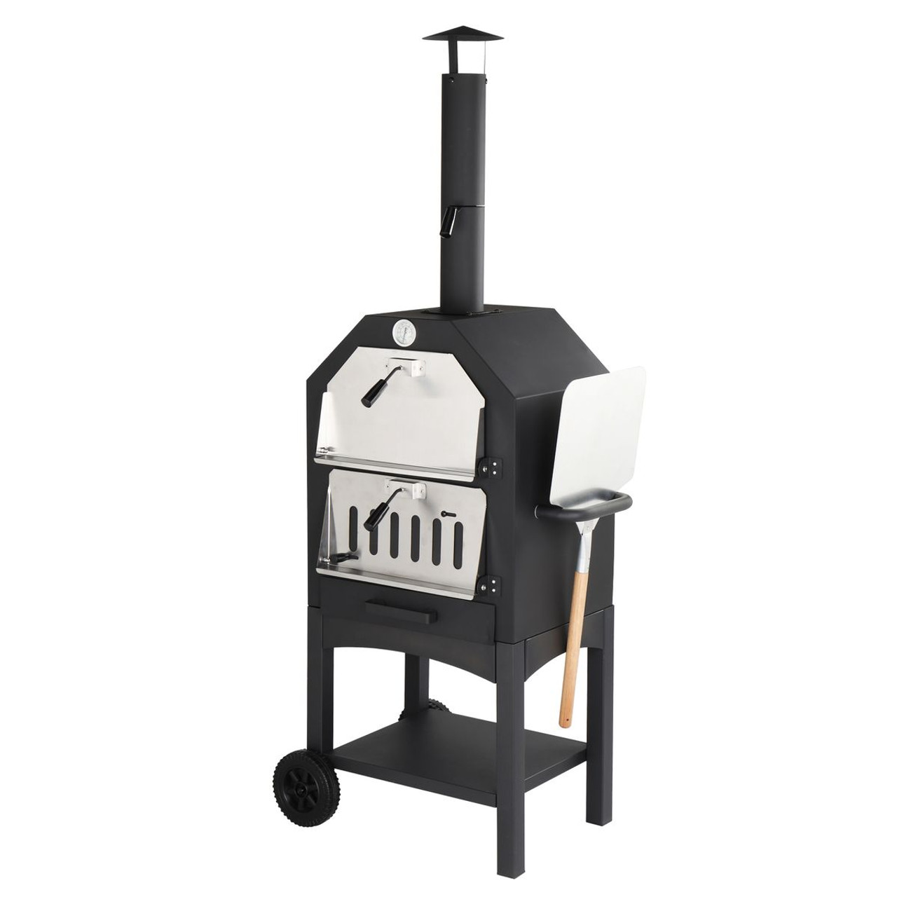 Outdoor Wood-Burning Pizza Oven with Pizza Stone product image