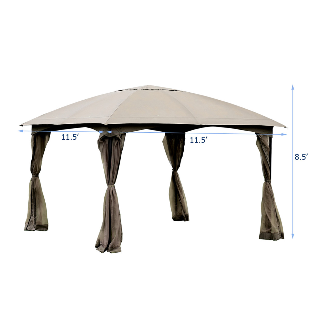 Netted 11.5-Foot Patio Gazebo product image