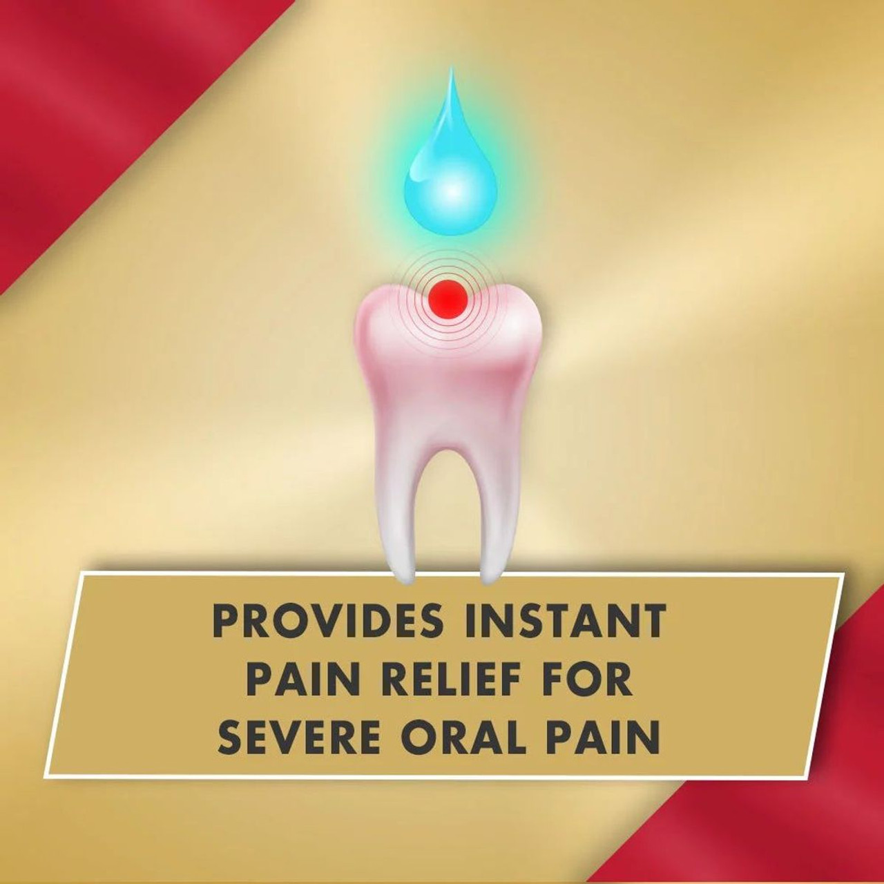 Orajel™ 4X Medicated Instant Pain Relief Gel, 0.25 oz. (3-Pack) product image