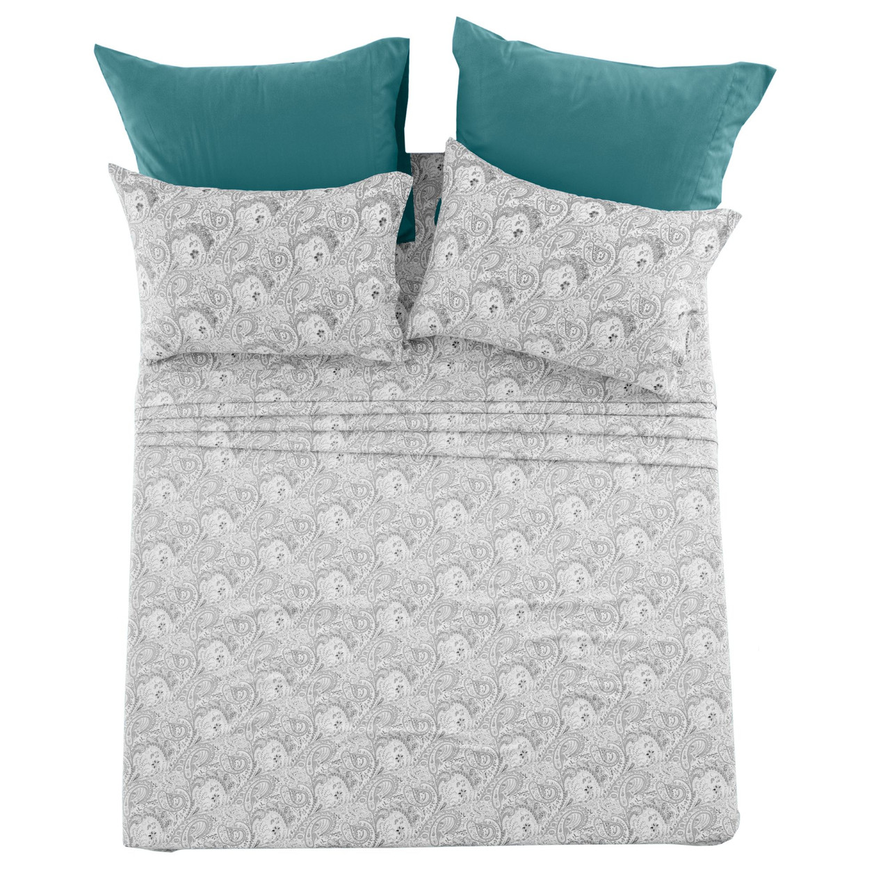 4 or 6-Piece Paisley Printed Deep Pocket Bed Sheet Set product image