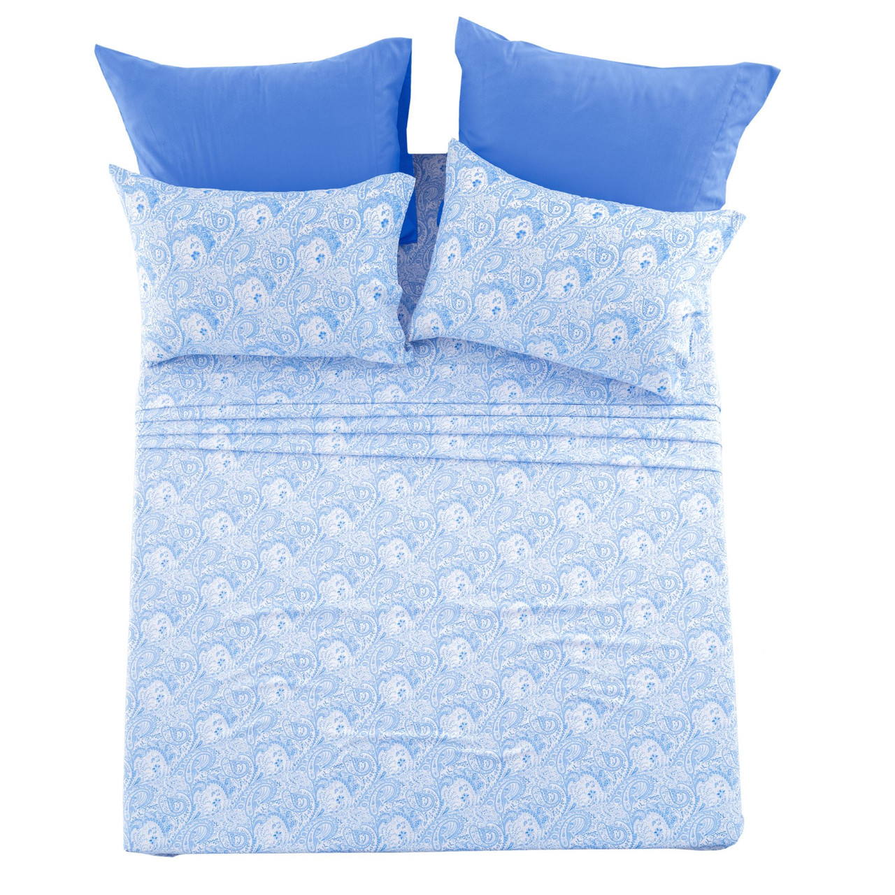 4 or 6-Piece Paisley Printed Deep Pocket Bed Sheet Set product image