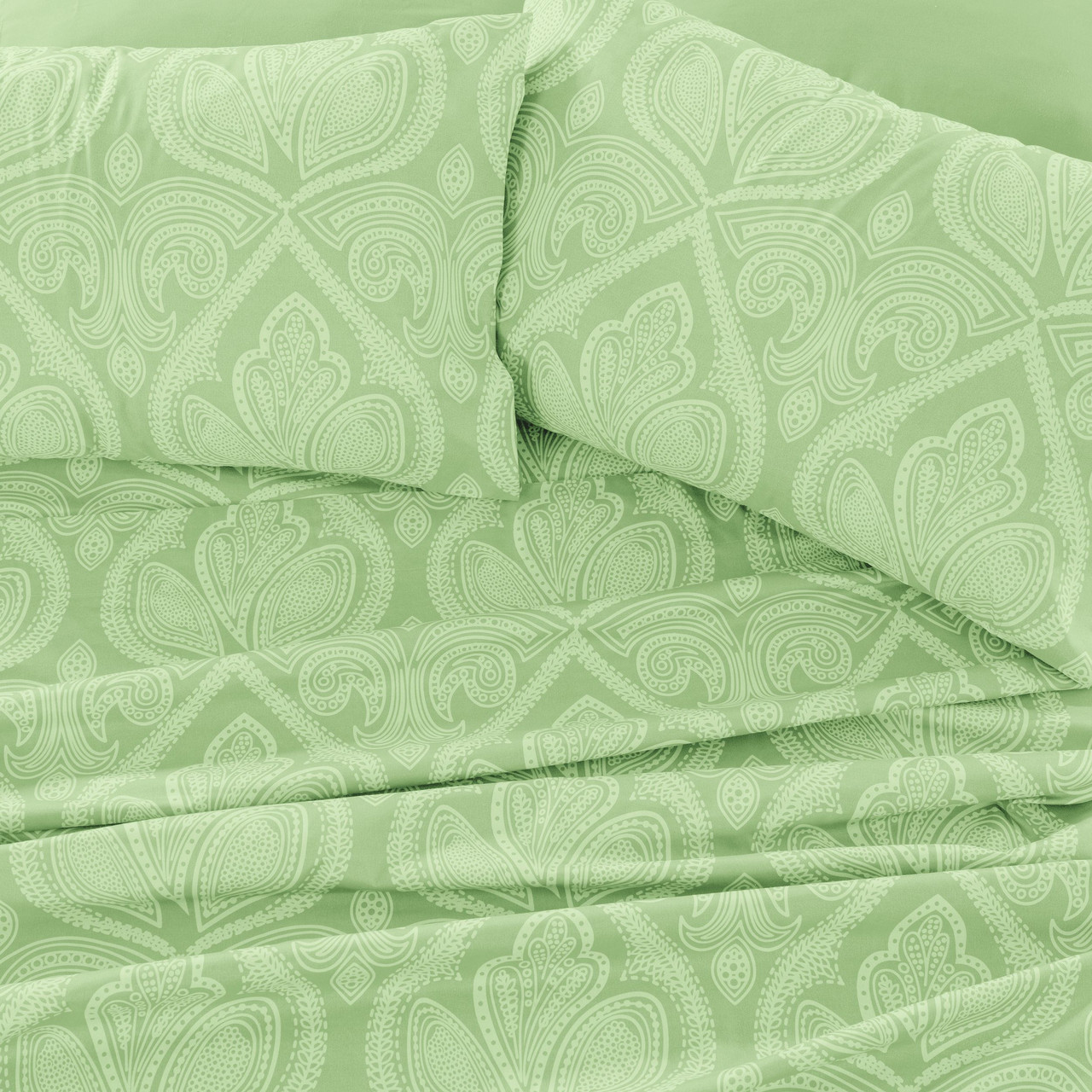 4 or 6-Piece Paisley Printed Deep Pocket Bed Sheet Set product image
