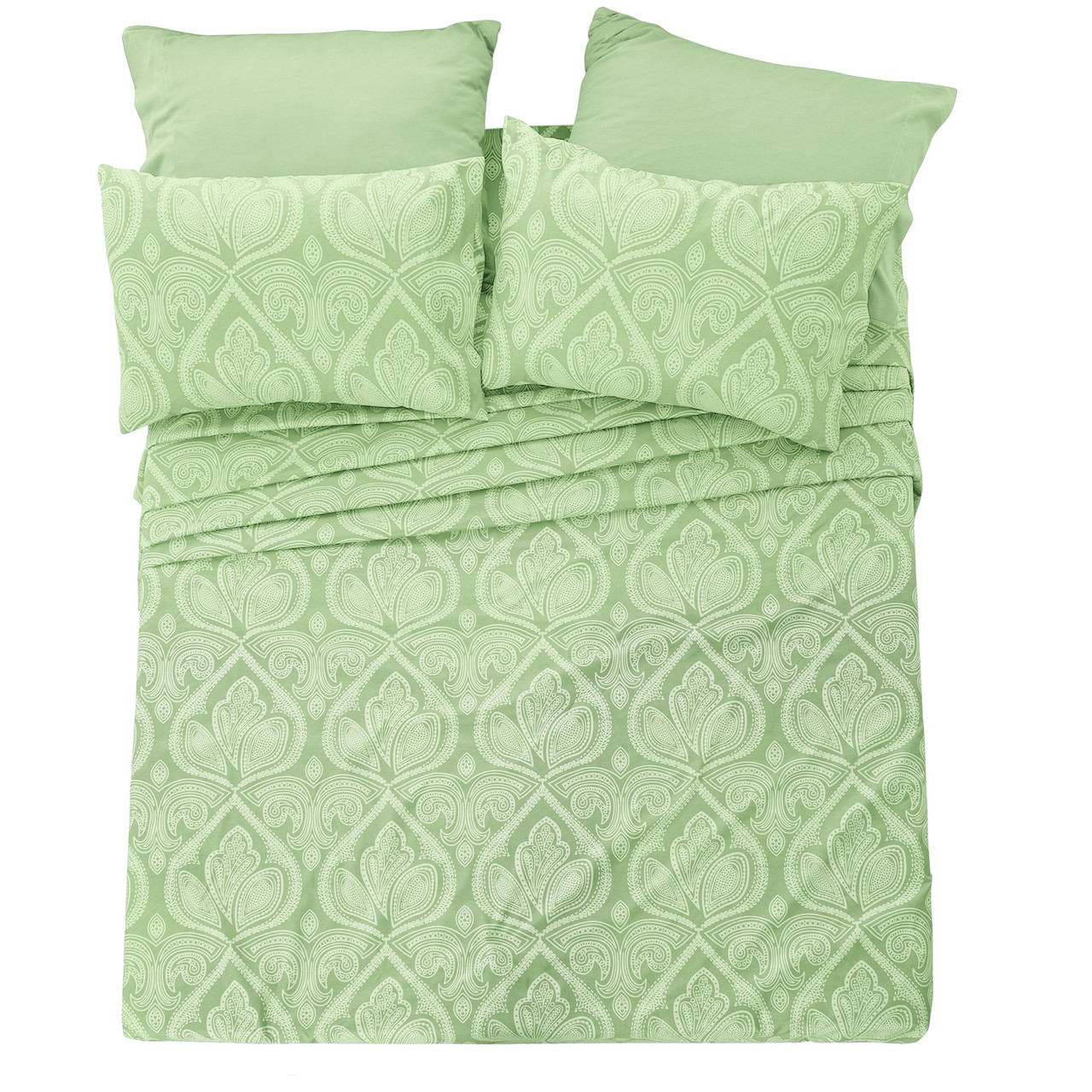 4 or 6-Piece Paisley Printed Deep Pocket Bed Sheet Set product image