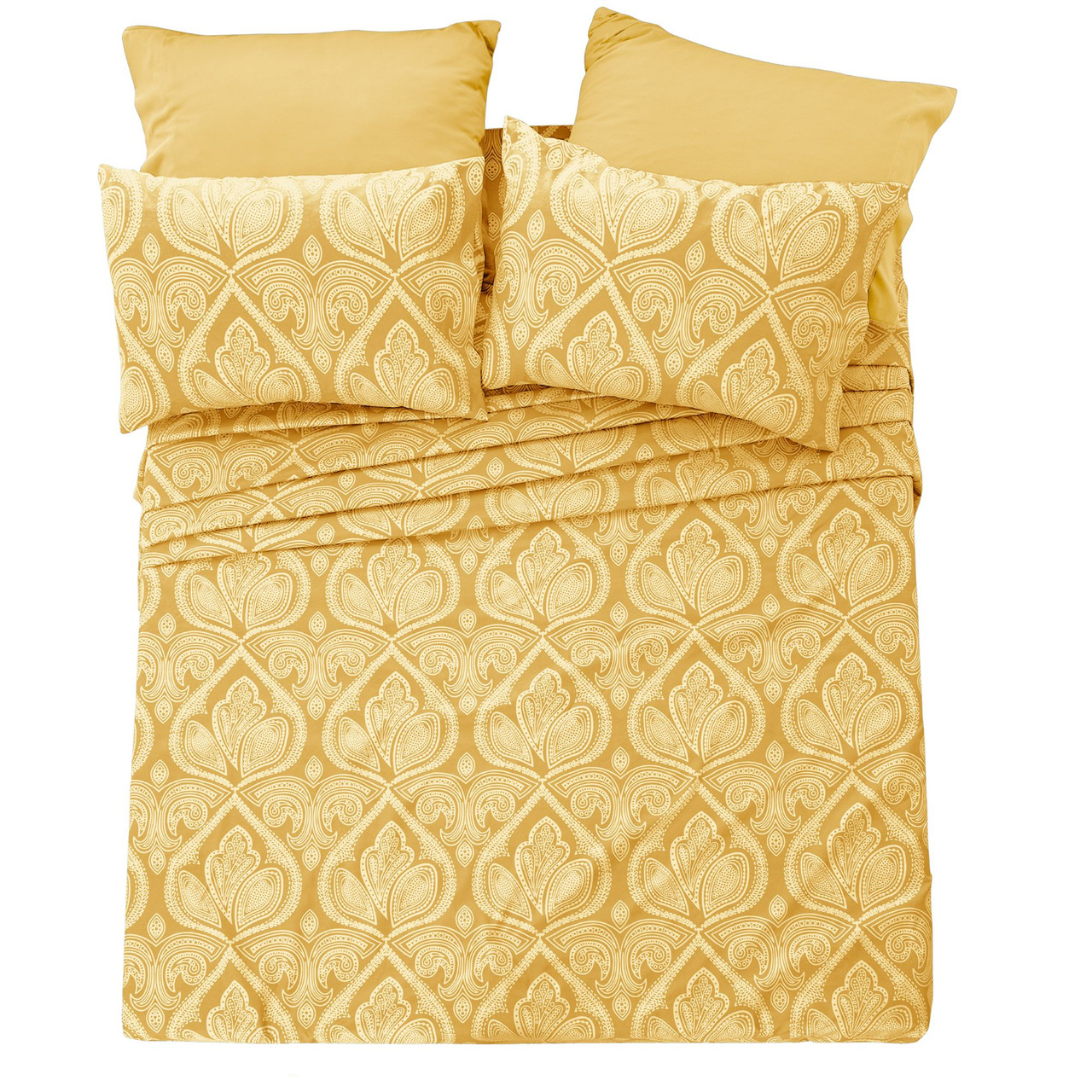 4 or 6-Piece Paisley Printed Deep Pocket Bed Sheet Set product image