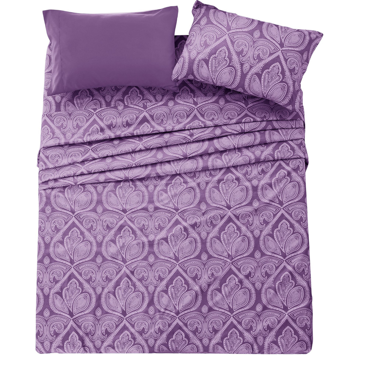 4 or 6-Piece Paisley Printed Deep Pocket Bed Sheet Set product image