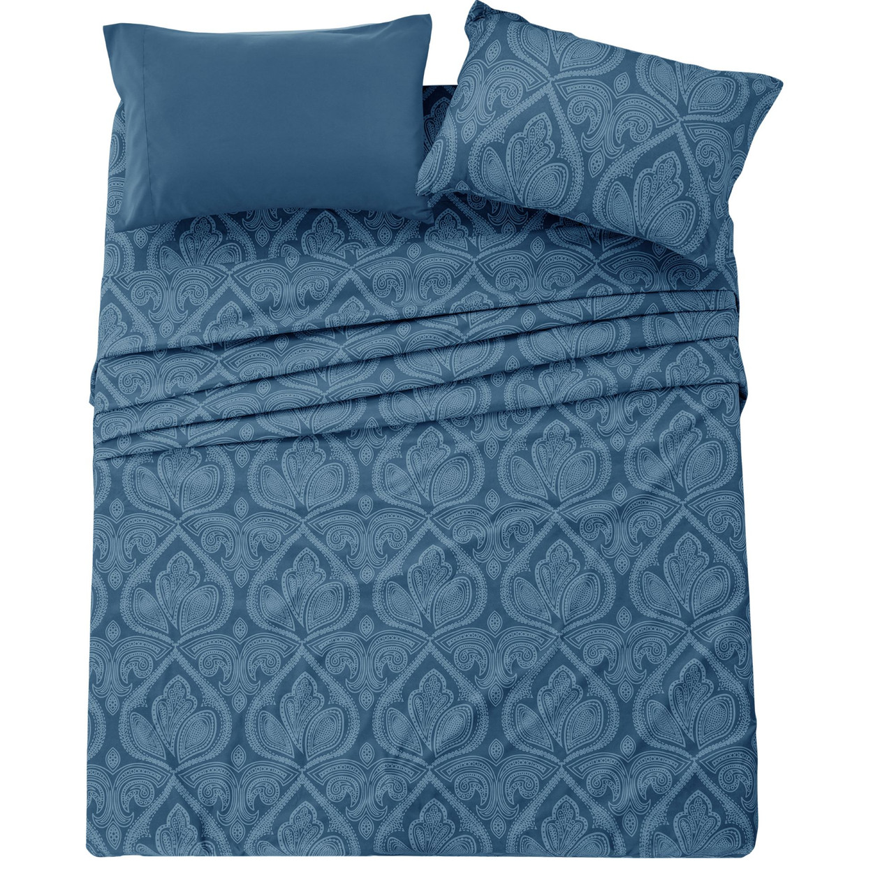 4 or 6-Piece Paisley Printed Deep Pocket Bed Sheet Set product image