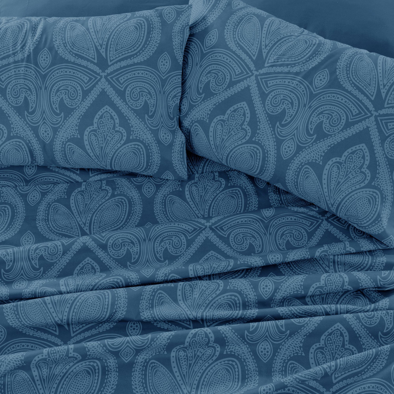 4 or 6-Piece Paisley Printed Deep Pocket Bed Sheet Set product image