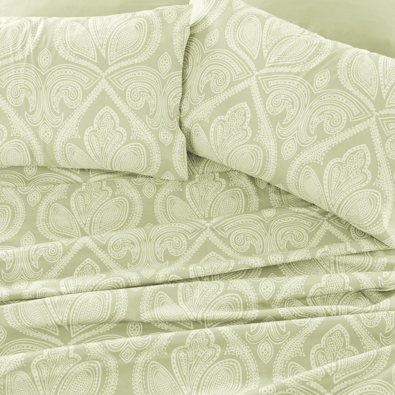 4 or 6-Piece Paisley Printed Deep Pocket Bed Sheet Set product image