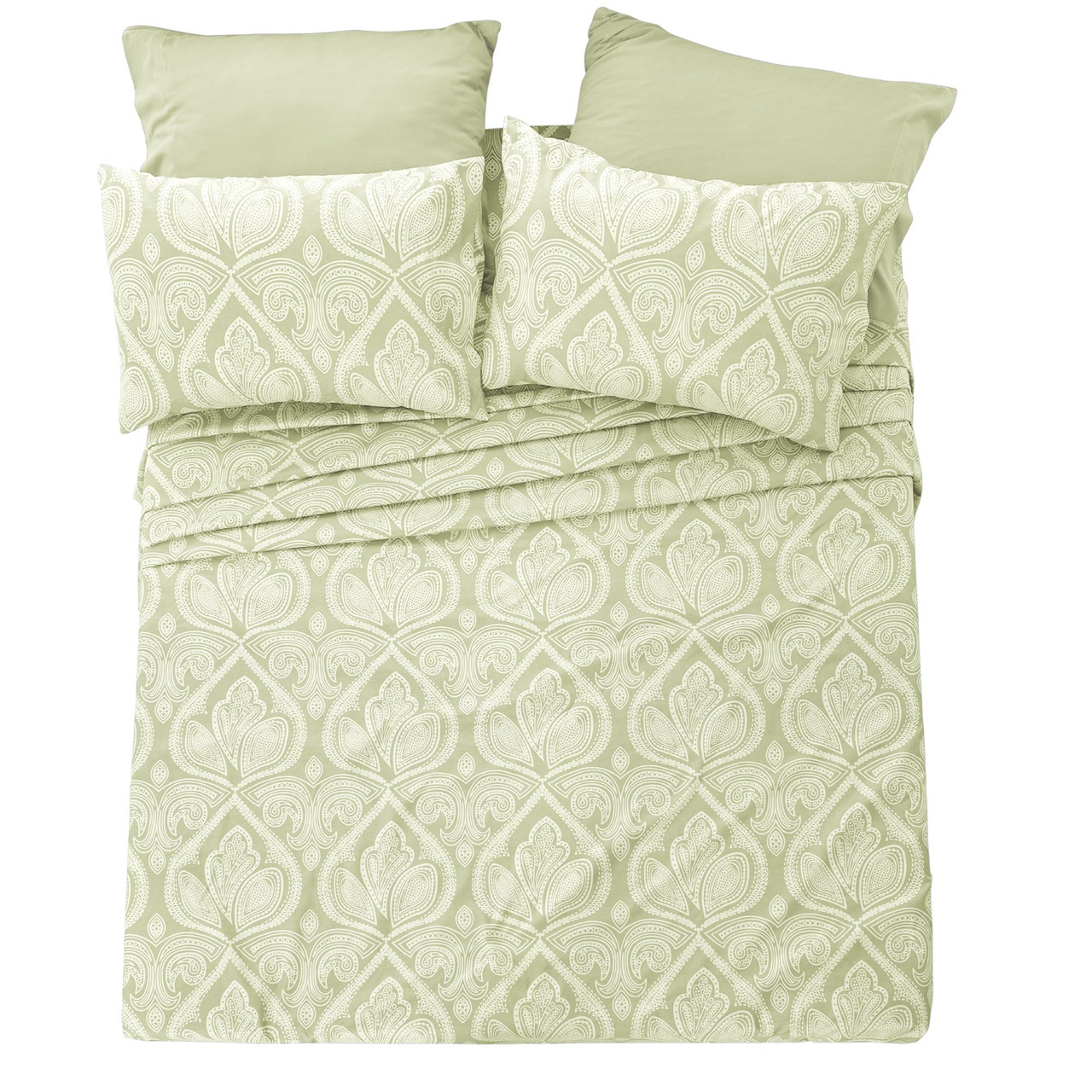 4 or 6-Piece Paisley Printed Deep Pocket Bed Sheet Set product image