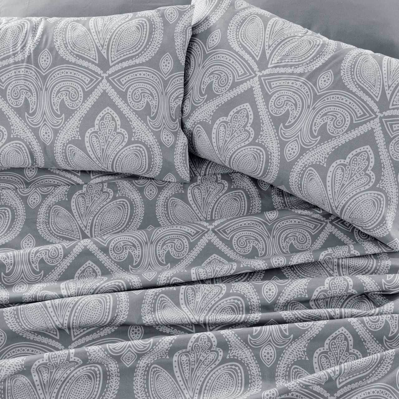 4 or 6-Piece Paisley Printed Deep Pocket Bed Sheet Set product image