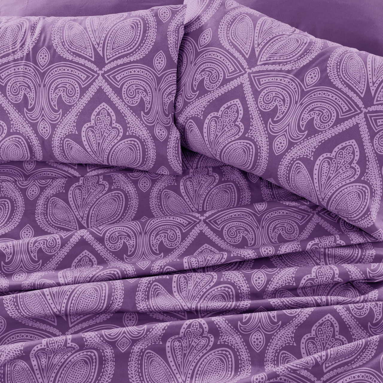 4 or 6-Piece Paisley Printed Deep Pocket Bed Sheet Set product image