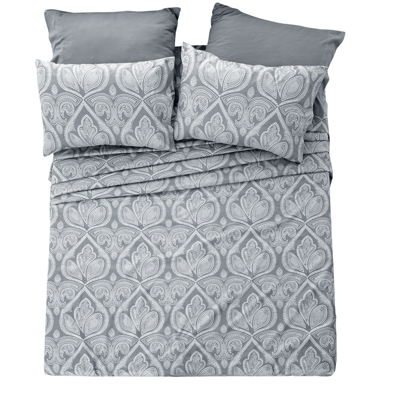4 or 6-Piece Paisley Printed Deep Pocket Bed Sheet Set product image