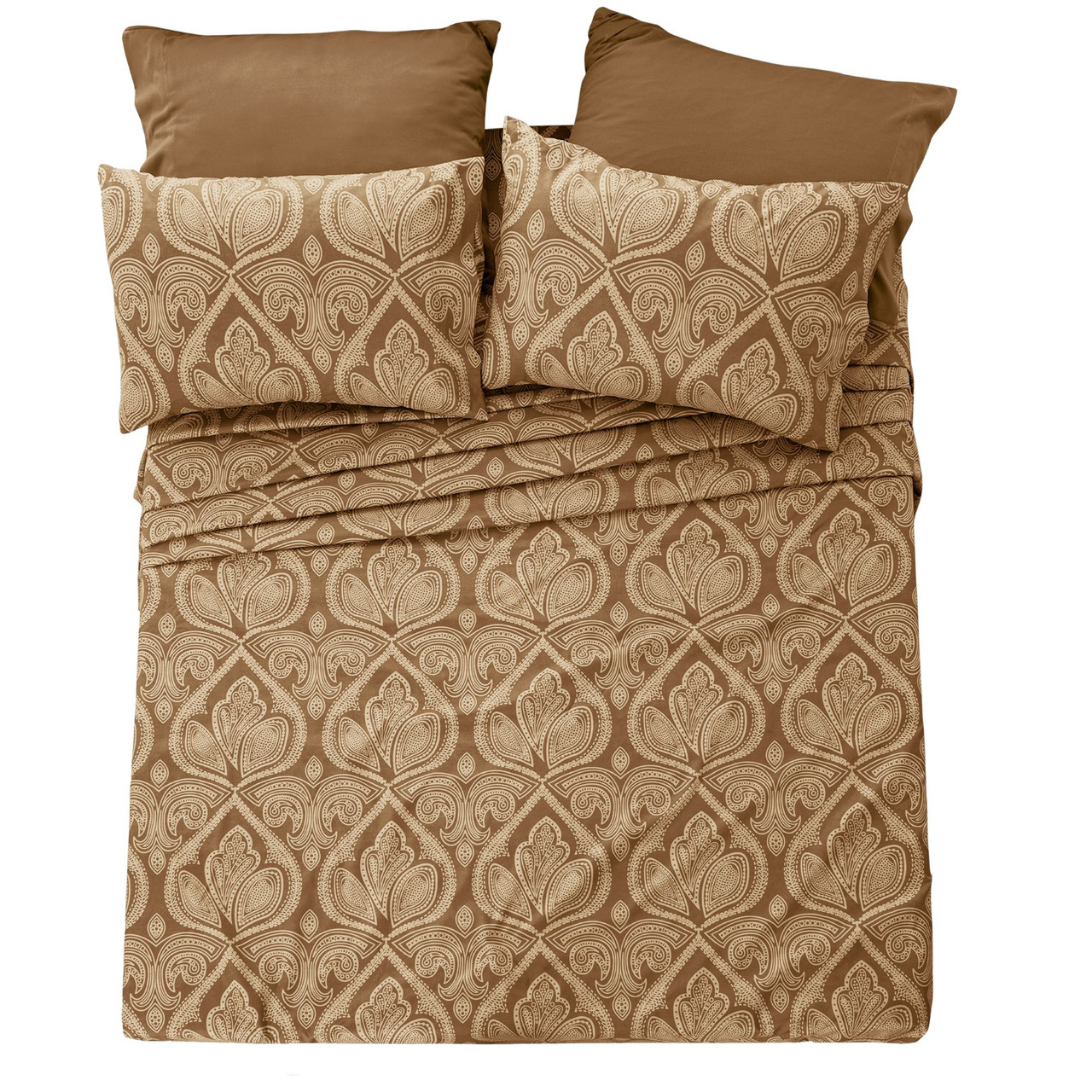 4 or 6-Piece Paisley Printed Deep Pocket Bed Sheet Set product image