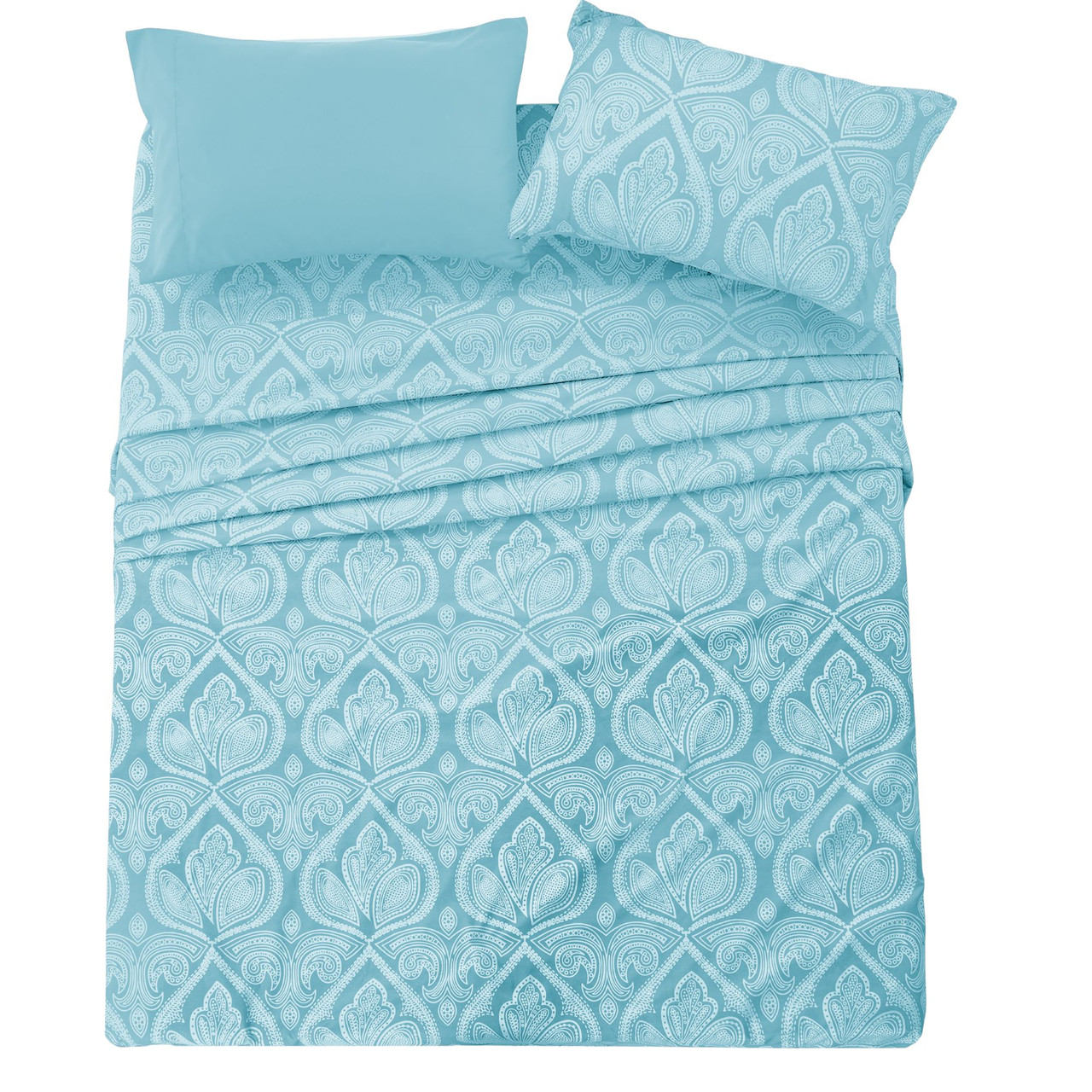 4 or 6-Piece Paisley Printed Deep Pocket Bed Sheet Set product image