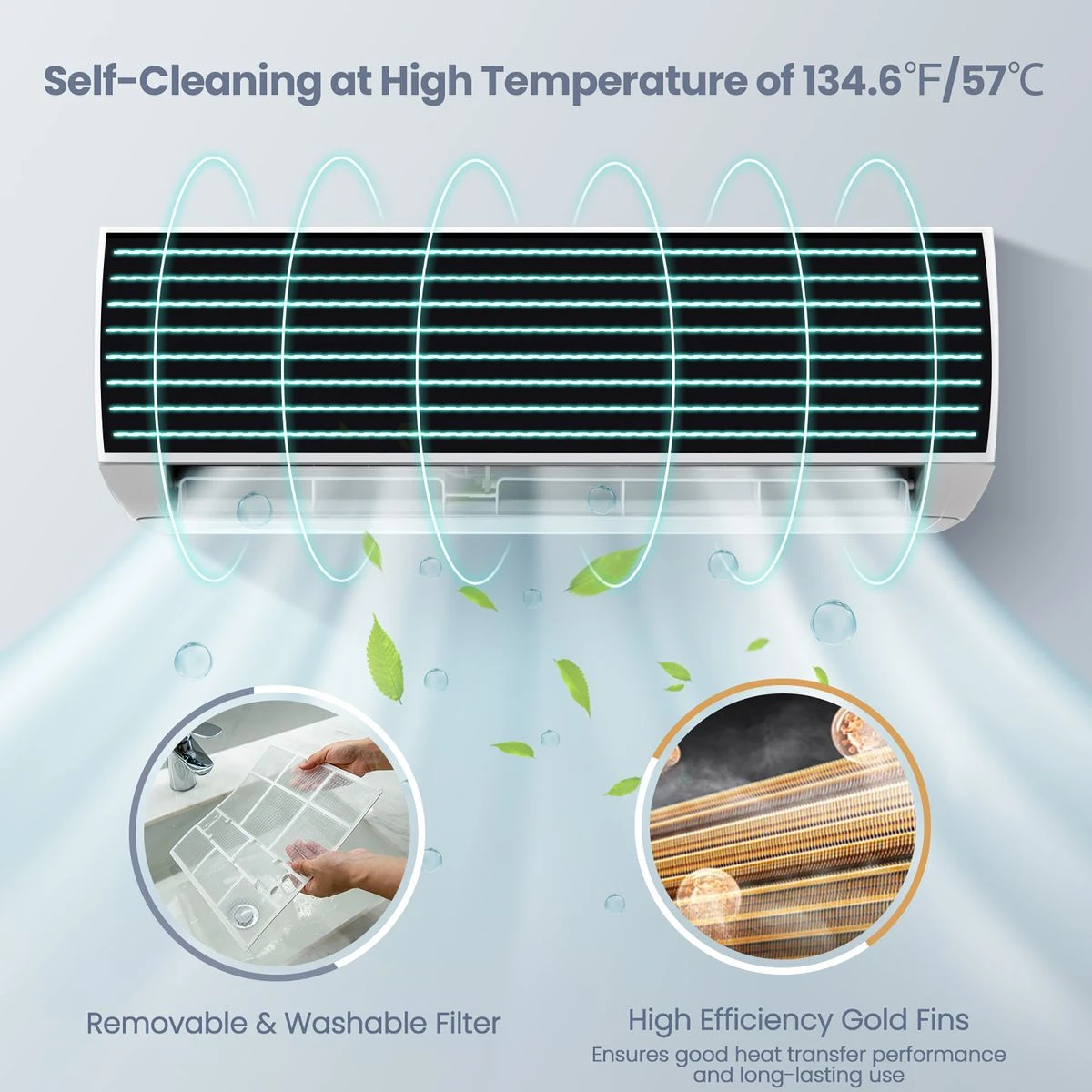 Ductless Mini Split Heating & Air Conditioner  (12,000- to 24,000-BTU) product image