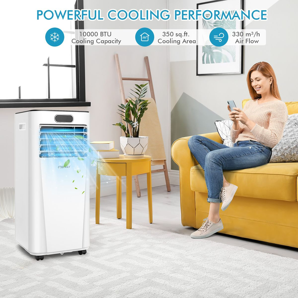 10,000 BTU 3-in-1 Portable Air Conditioner with Remote Control product image