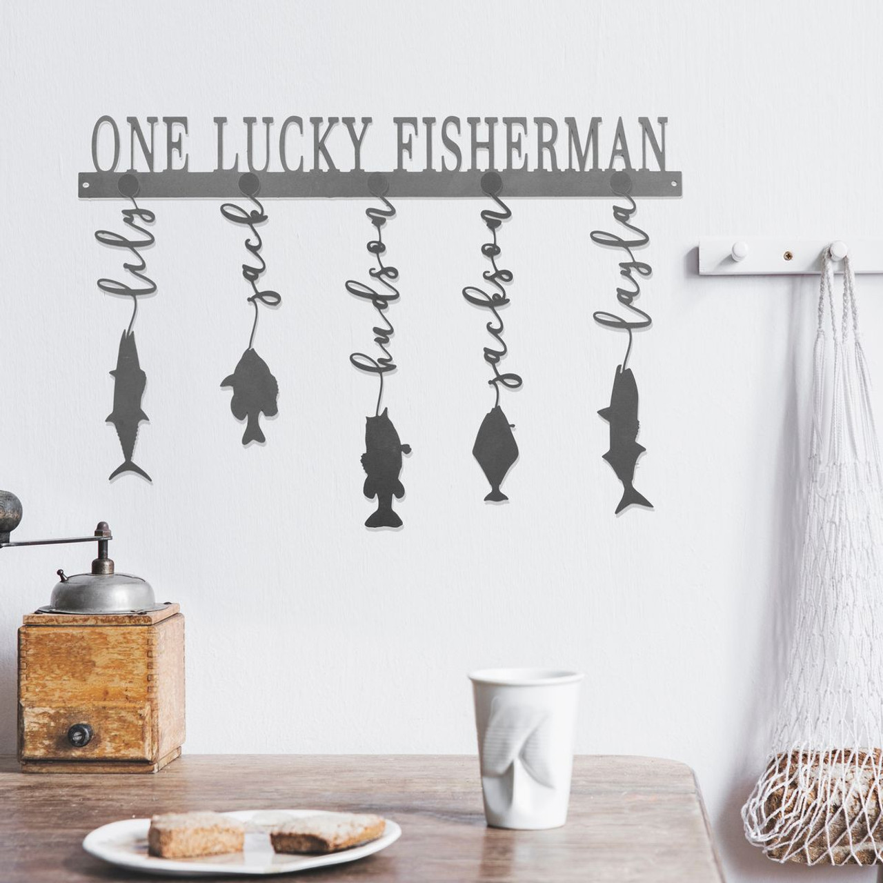Personalized Steel Fish Wall Sign product image