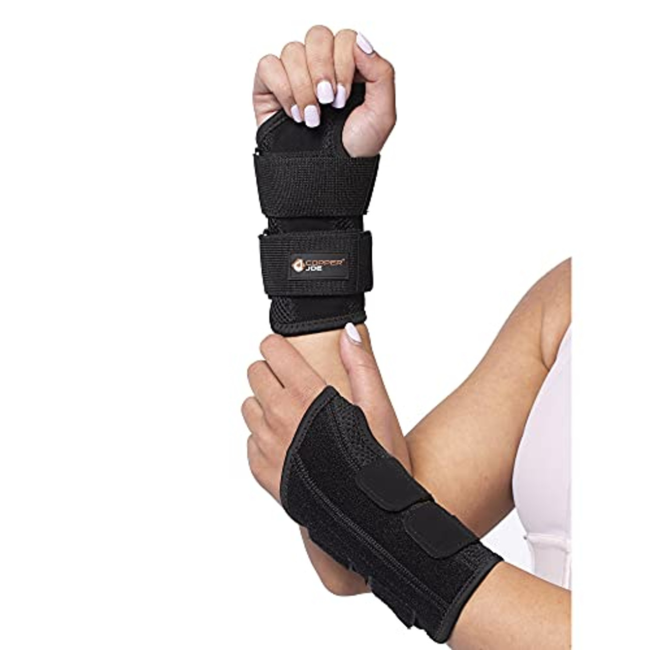 Copper Joe® Copper-Infused Ultimate Fitted Wrist Brace (Left or Right Hand) product image