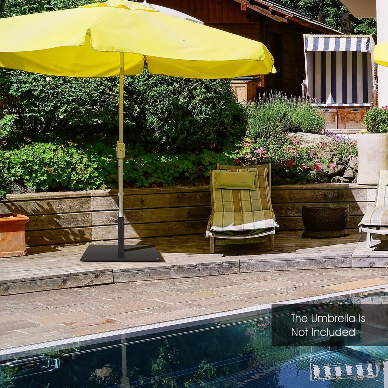 20-Inch Patio Umbrella Base with 4 Adjustable Footpads product image