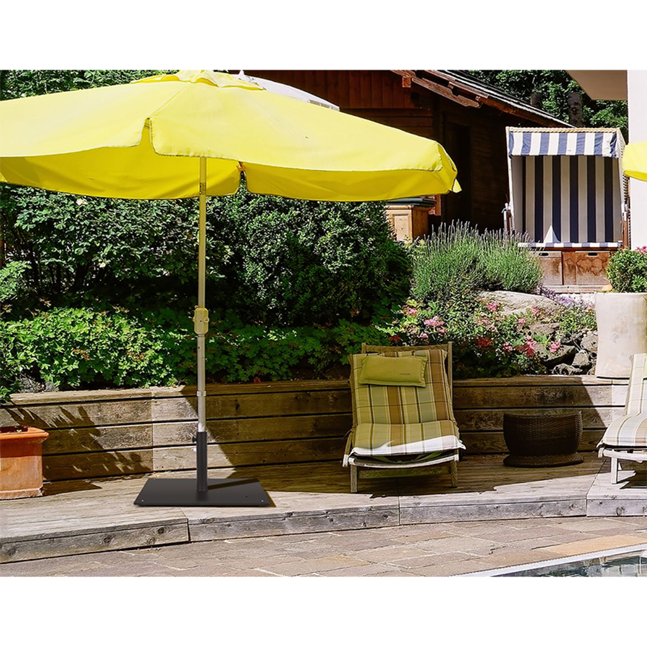20-Inch Patio Umbrella Base with 4 Adjustable Footpads product image