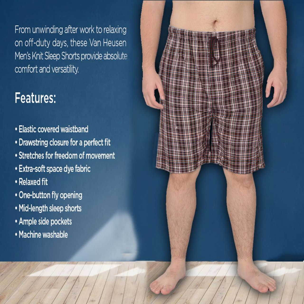 Men's Soft Plaid Sleep Lounge Pajama Shorts (3- or 4-Pack) product image