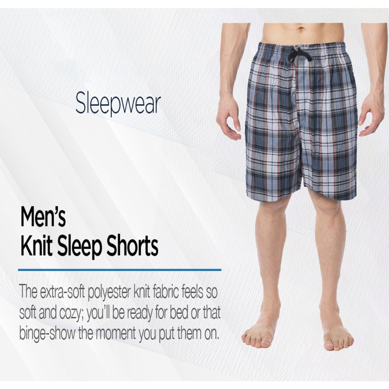 Men's Soft Plaid Sleep Lounge Pajama Shorts (3- or 4-Pack) product image