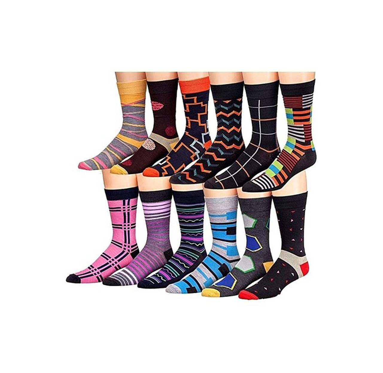 Men's James Fiallo Novelty Dress Socks (12- or 24-Pairs) product image