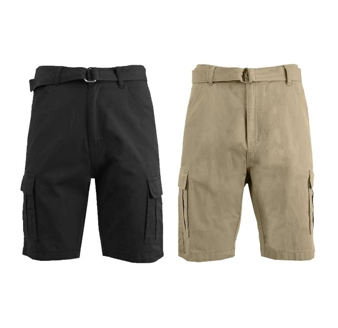 Men's Cotton Chino Shorts with Belt (2-Pack) product image